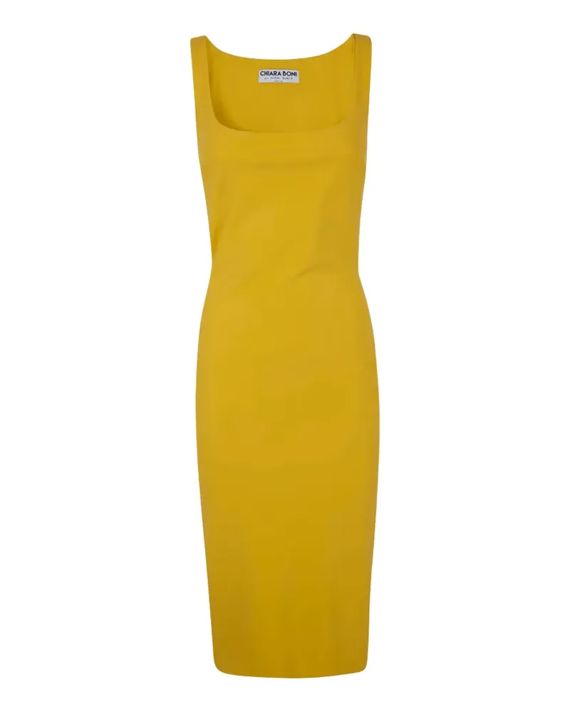 Chiara Boni square-neck dress - Gelb Gelb