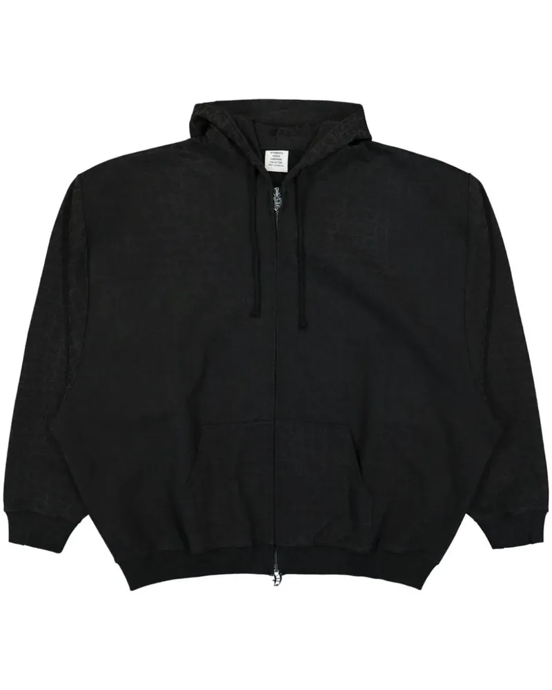VETEMENTS Hoodie mit Print - Schwarz Schwarz