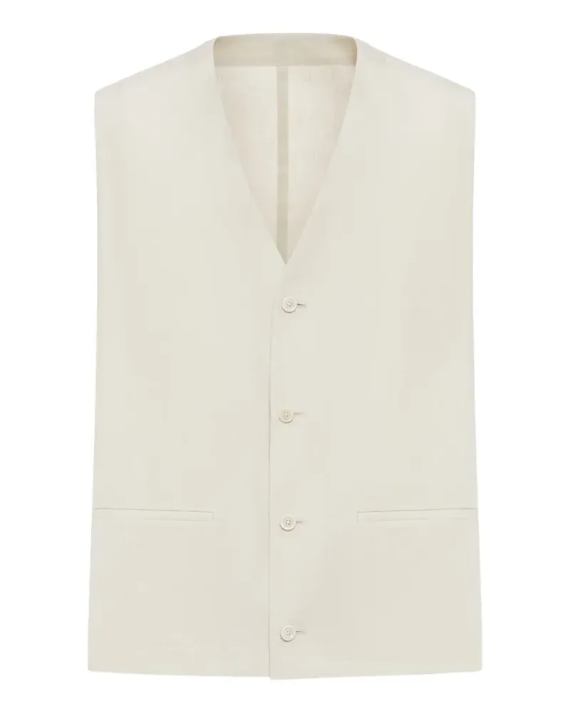 LARDINI Weste mit V-Ausschnitt - Nude Nude