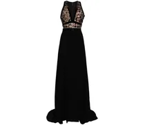 Kleid mit Spitze - Schwarz