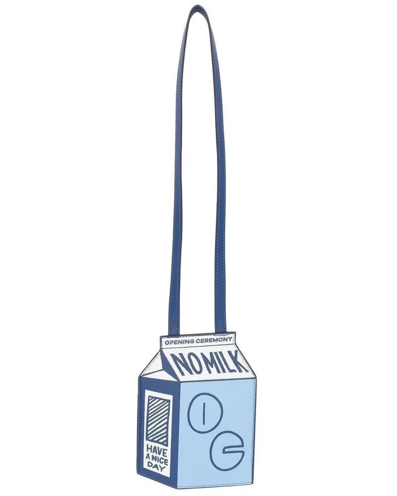Opening Ceremony Milk Schultertasche - Blau Blau