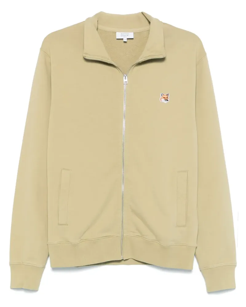 Kitsuné Sweatshirt mit Fox Head-Patch - Grün Grün