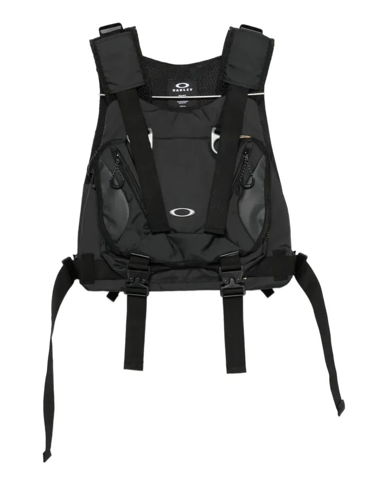 Oakley multi-pocket buckled vest - Schwarz Schwarz