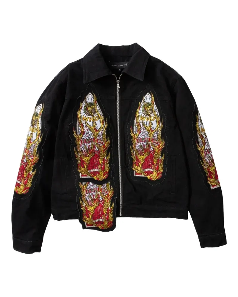 WHO DECIDES WAR Flame Glass Jacke - Grau Grau