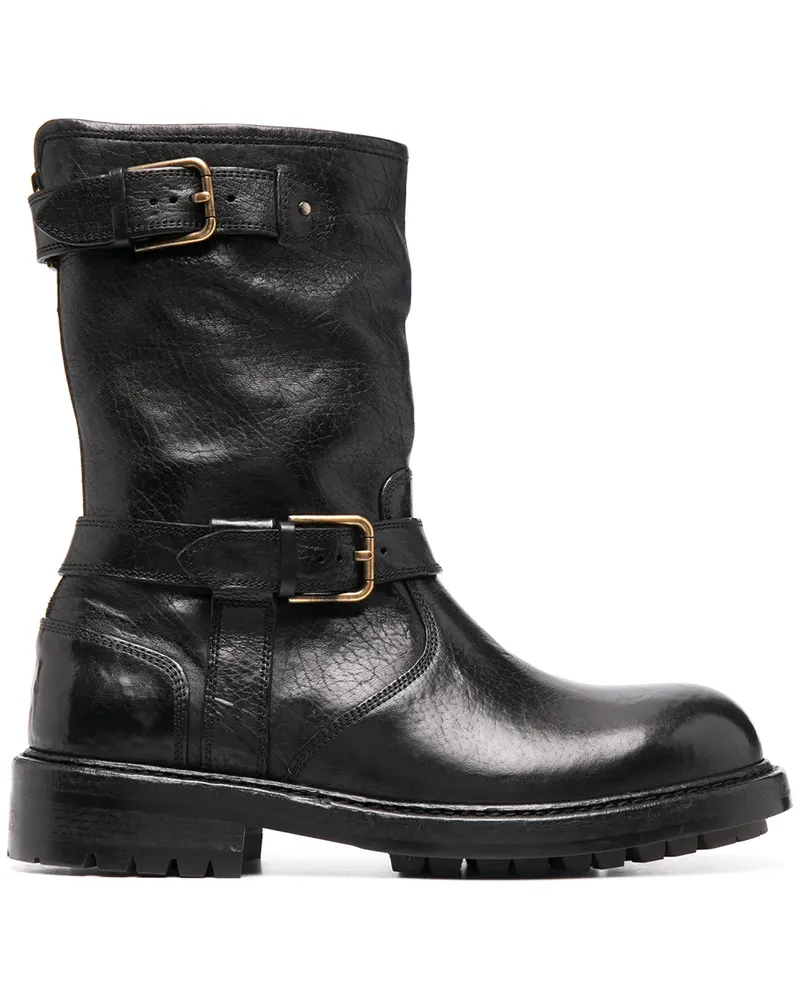 Dolce & Gabbana Horseride' Bikerstiefel - Schwarz Schwarz