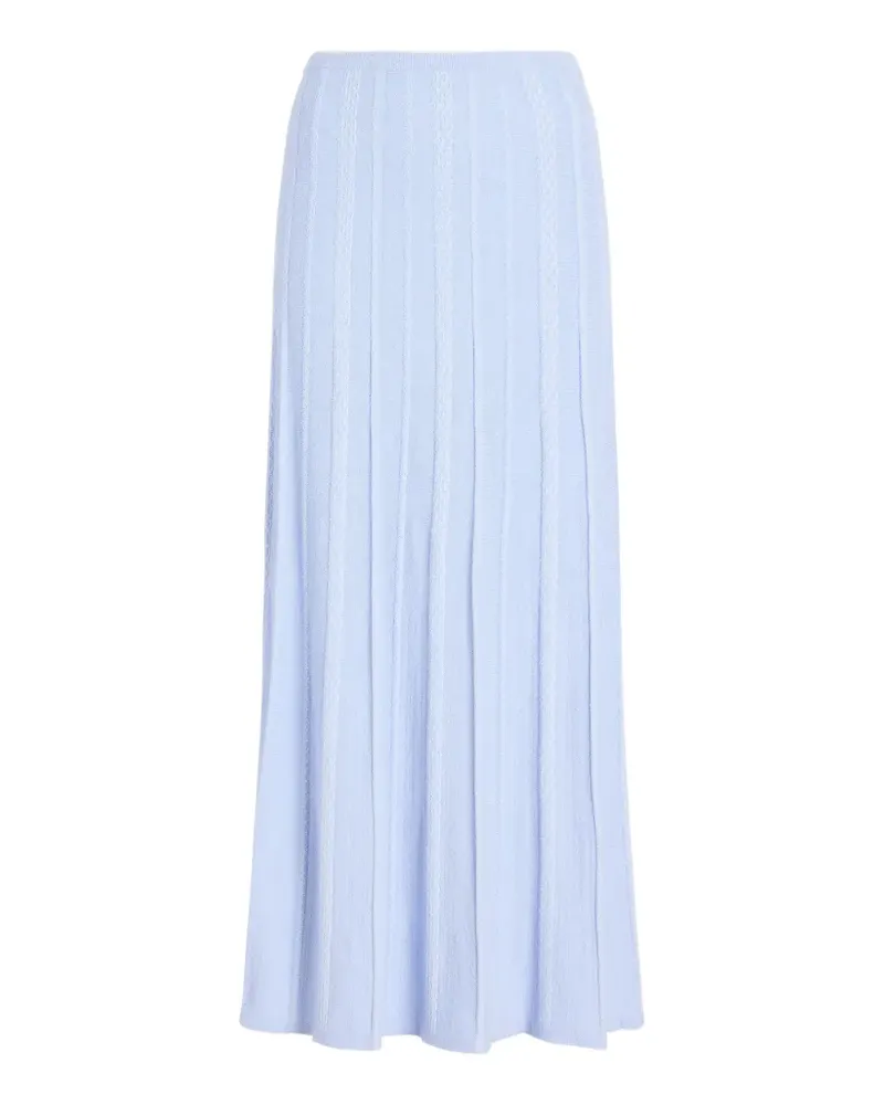 Proenza Schouler Strukturierter Morena Strick-Maxirock - Blau Blau