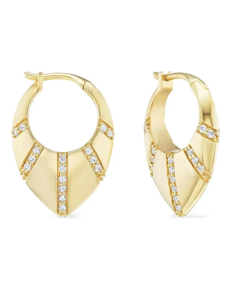 Sorellina Creolen mit Diamanten - Gold Gold