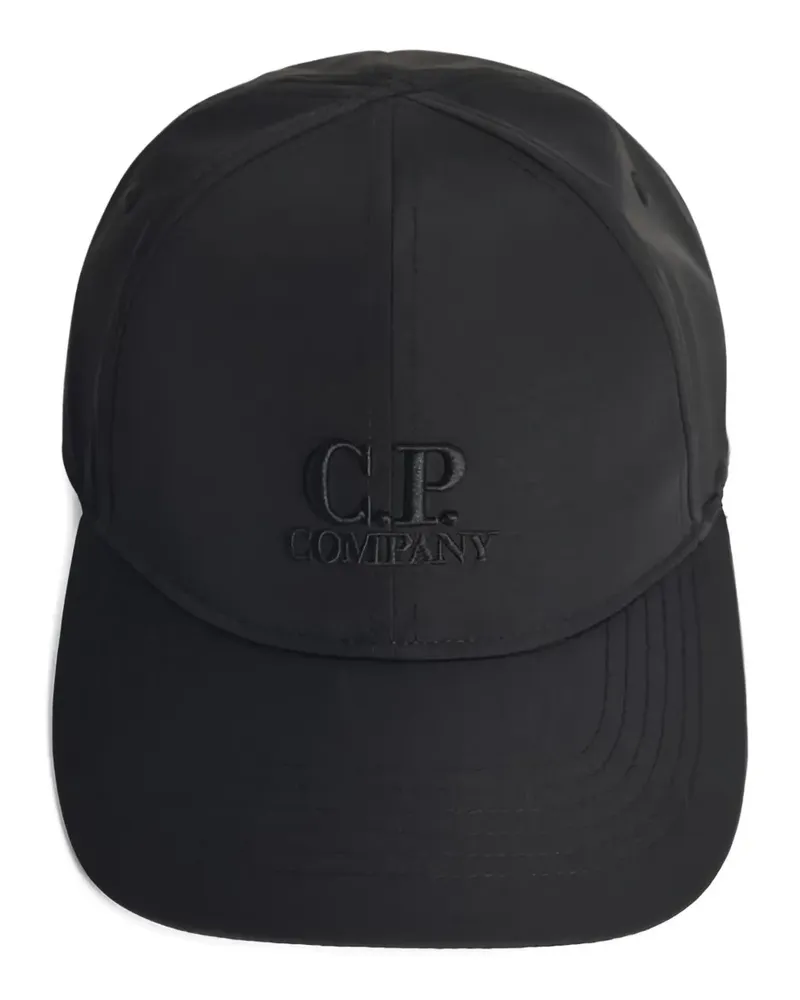C.P. Company Baseballkappe mit Logo-Stickerei - Schwarz Schwarz
