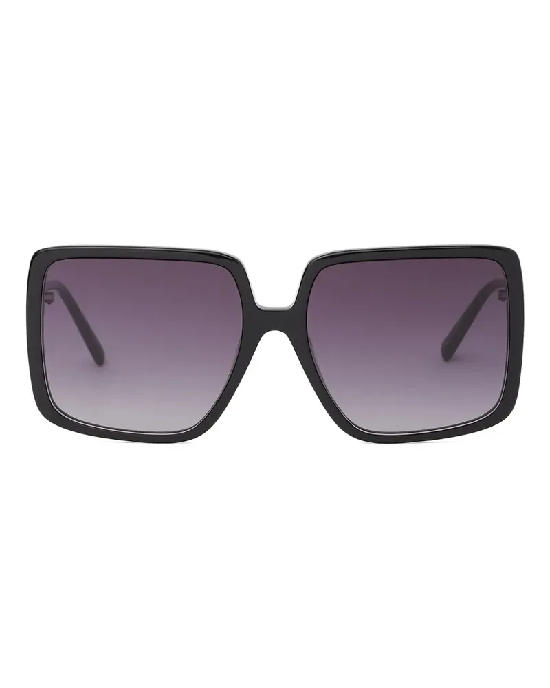 Karl Lagerfeld Längliche Sonnenbrille mit Logo - Schwarz Schwarz
