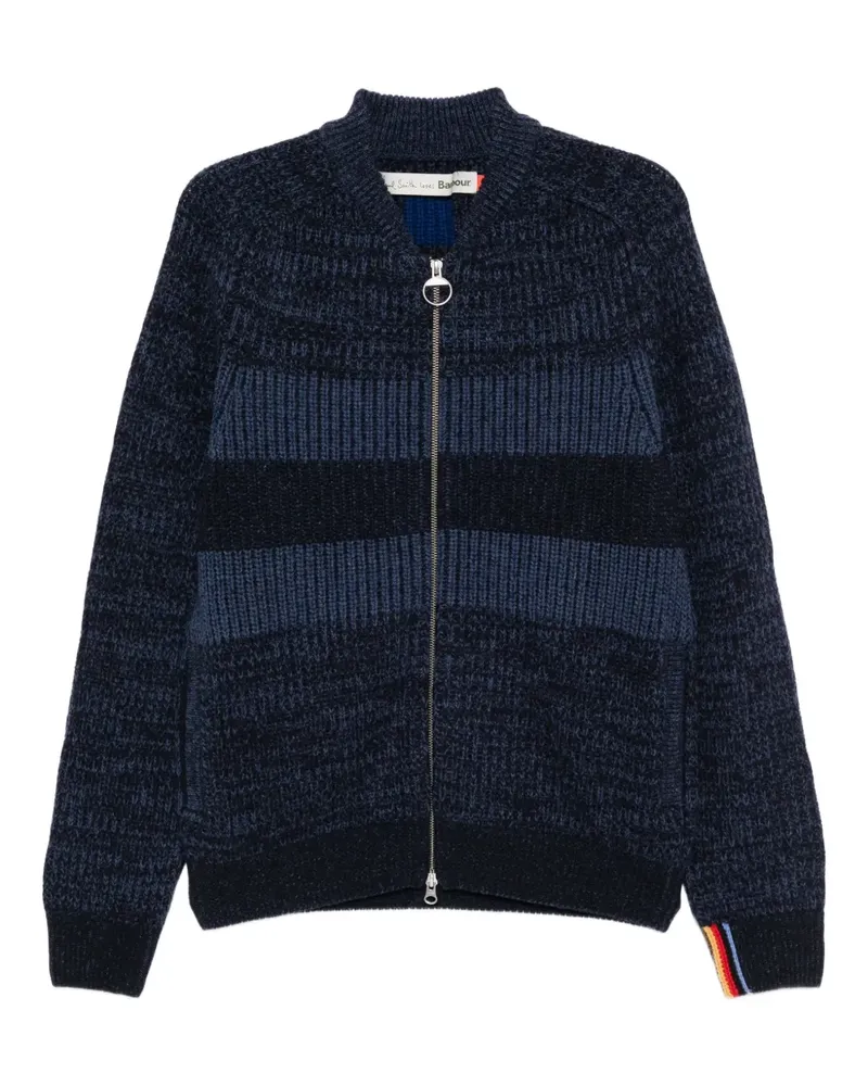 Barbour x Paul Smith Bomber Cardigan - Blau Blau