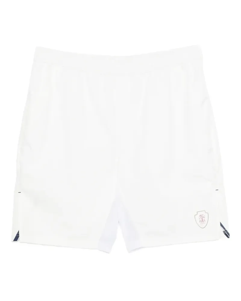 Brunello Cucinelli Shorts mit Logo-Print - Weiß Weiß