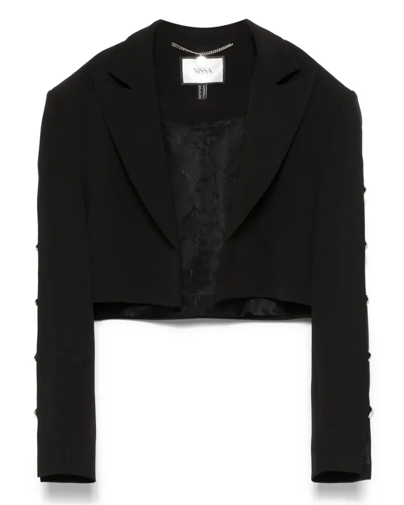 NISSA Blazer mit Kristallen - Schwarz Schwarz