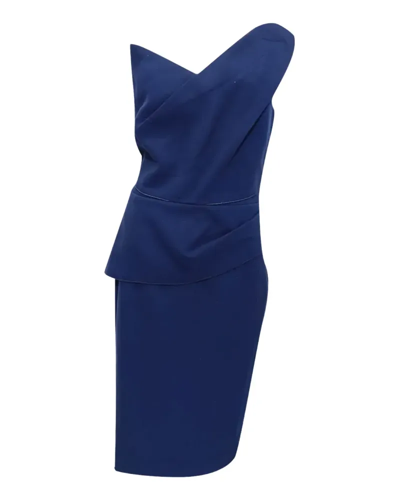 Roland Mouret One-shoulder midi dress - Blau Blau