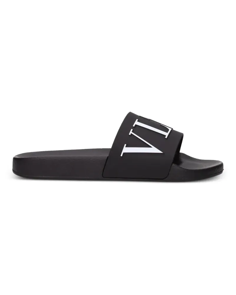 Valentino Garavani logo slide sandals - Schwarz Schwarz