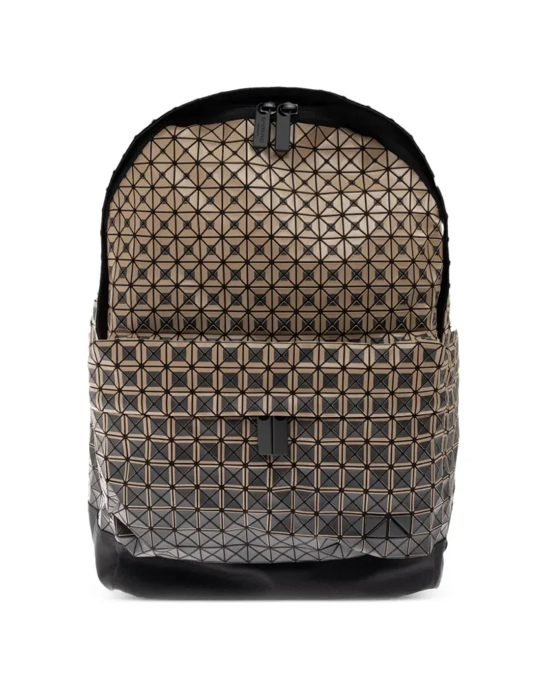 Issey Miyake geometric-panelled backpack - Braun Braun