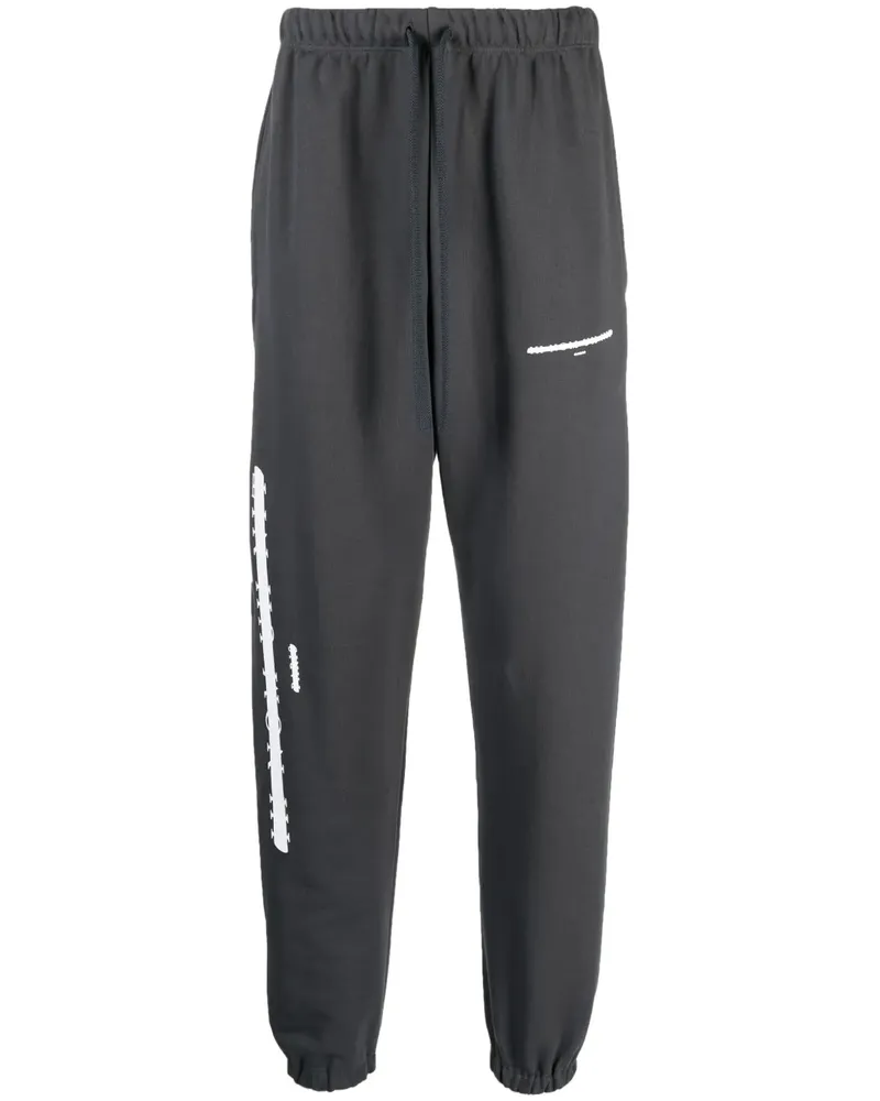 IH NOM UH NIT Jogginghose mit grafischem Print - Grau Grau