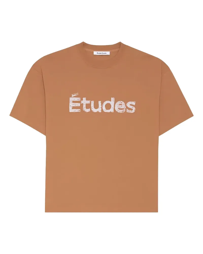 Études Studio logo-detail T-shirt - Braun Braun