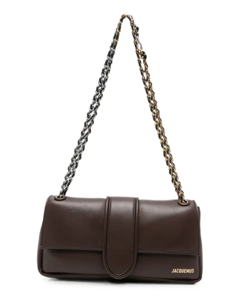Jacquemus logo-plaque chain-link shoulder bag - Braun Braun