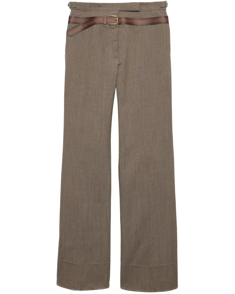 Prada Hose aus Wolle - Nude Nude