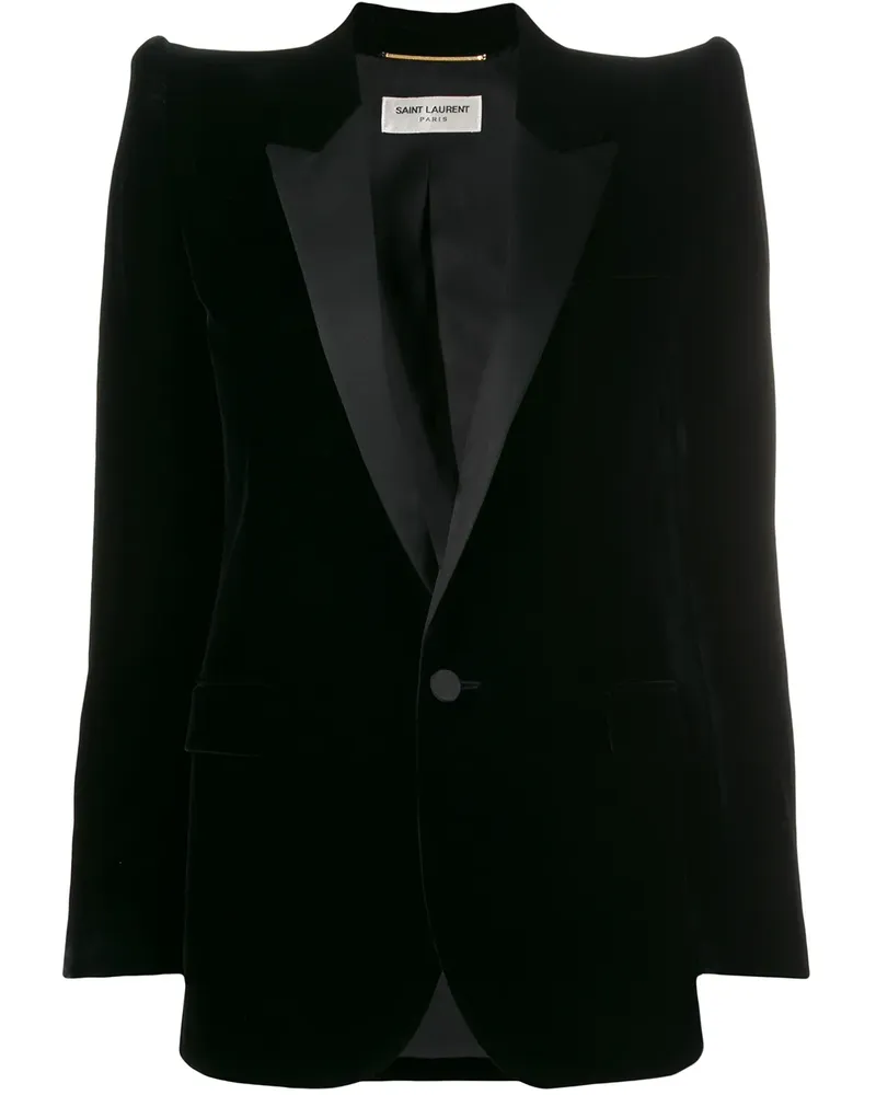 Saint Laurent Klassischer Blazer - Schwarz Schwarz