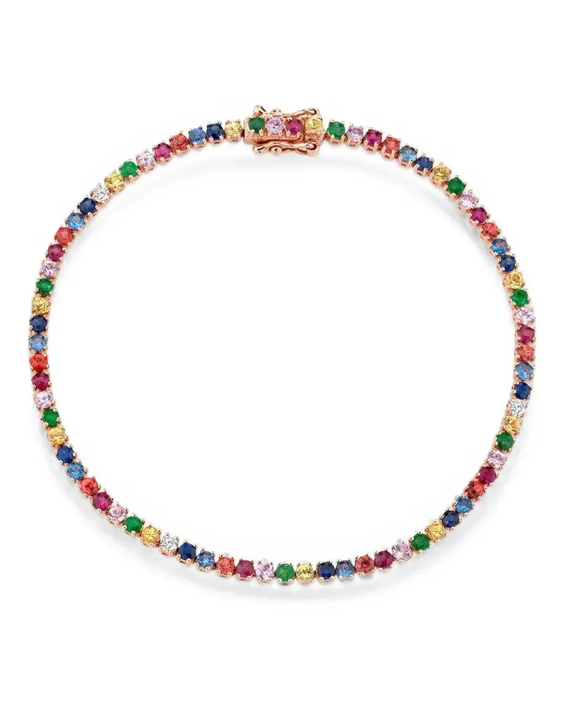 ANITA KO Kleines Hepburn Armband mit Steinen - Rosa Rosa