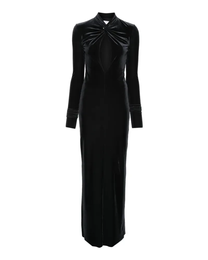 Amazuìn Zeda Maxikleid mit Cut-Out - Schwarz Schwarz