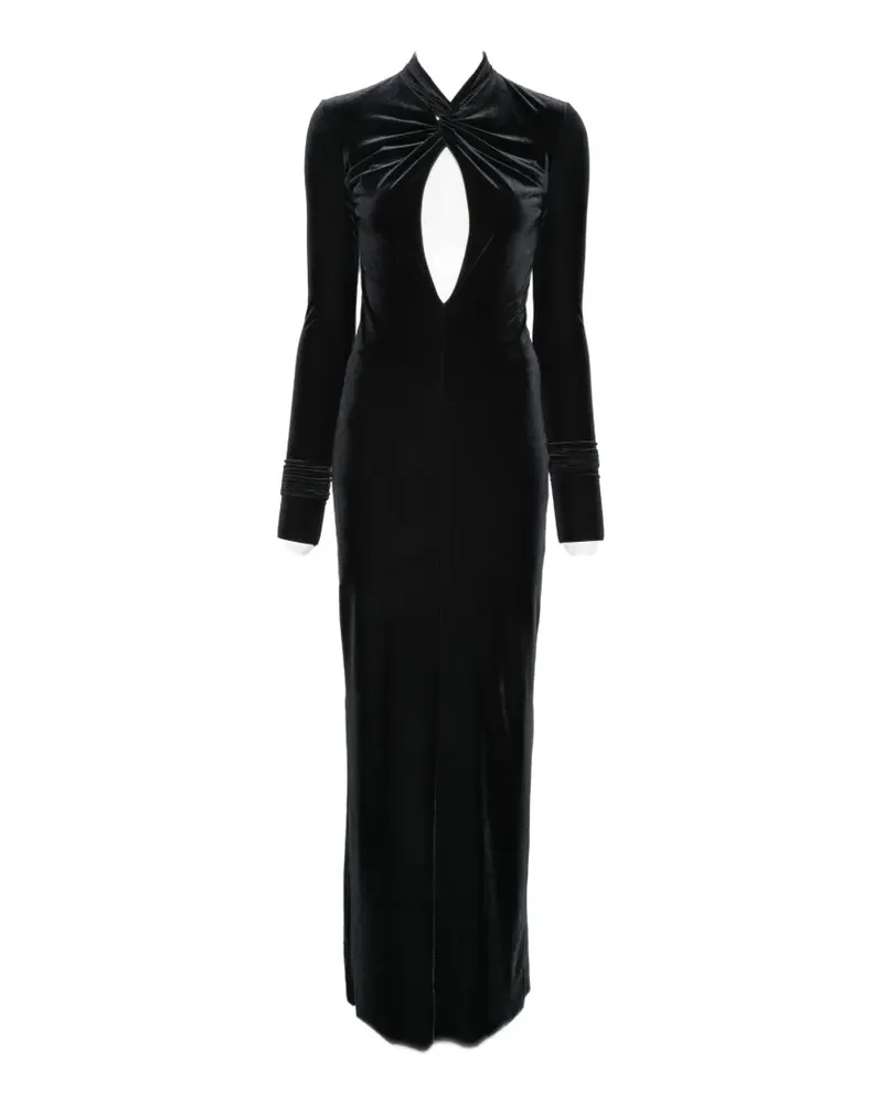 Amazuìn Zeda Maxikleid mit Cut-Out - Schwarz Schwarz