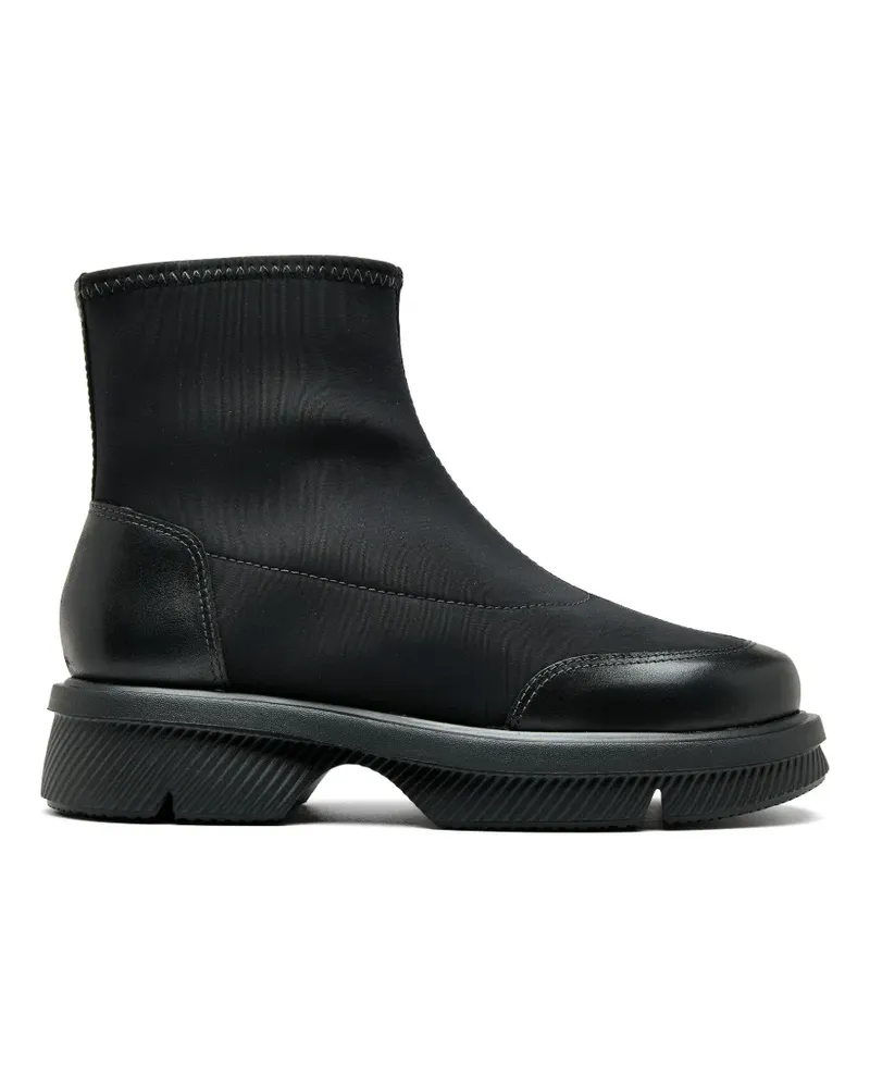 Sarah Chofakian Bergen zipper leather boots - Schwarz Schwarz
