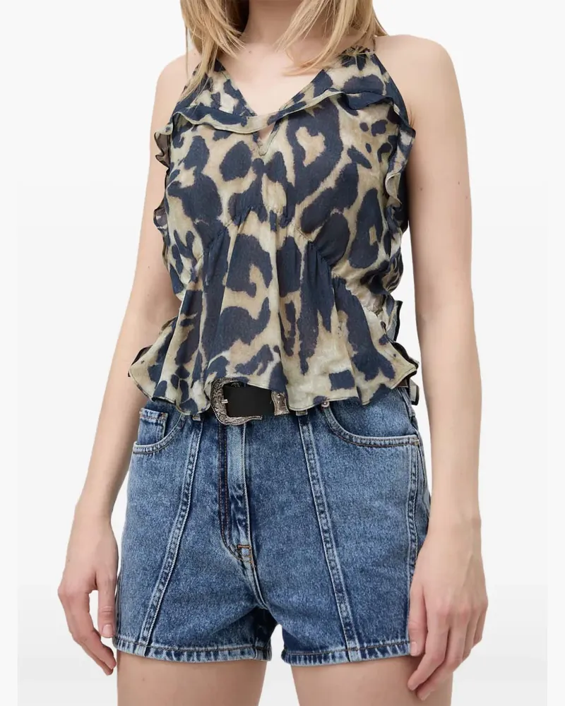 IRO Sarahi Jeans-Shorts - Blau Blau