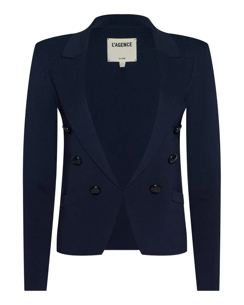 L'Agence Mercer double-breasted blazer - Blau Blau