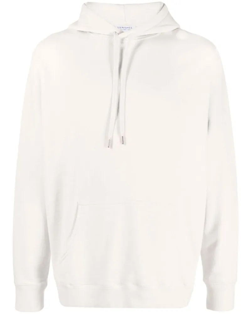 Sunspel Hoodie mit Kordelzug - Nude Nude