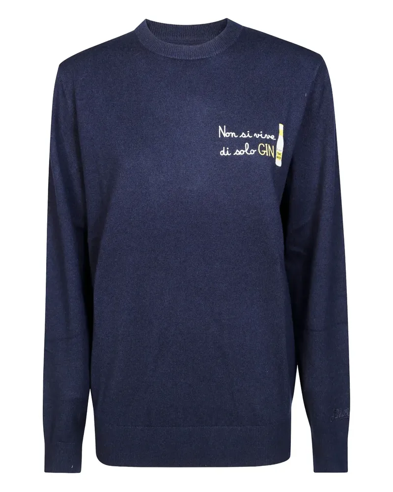 MC2 Saint Barth Heron Light Pullover mit Stickerei - Blau Blau