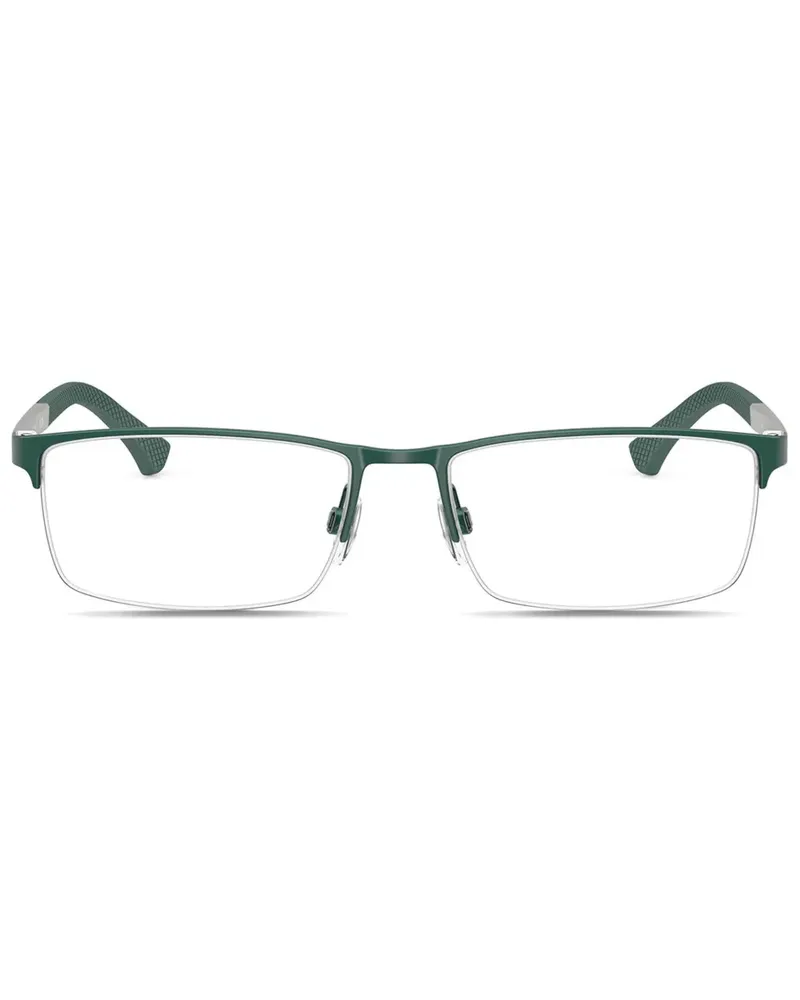 Emporio Armani Brille mit eckigem Gestell - Grün Grün