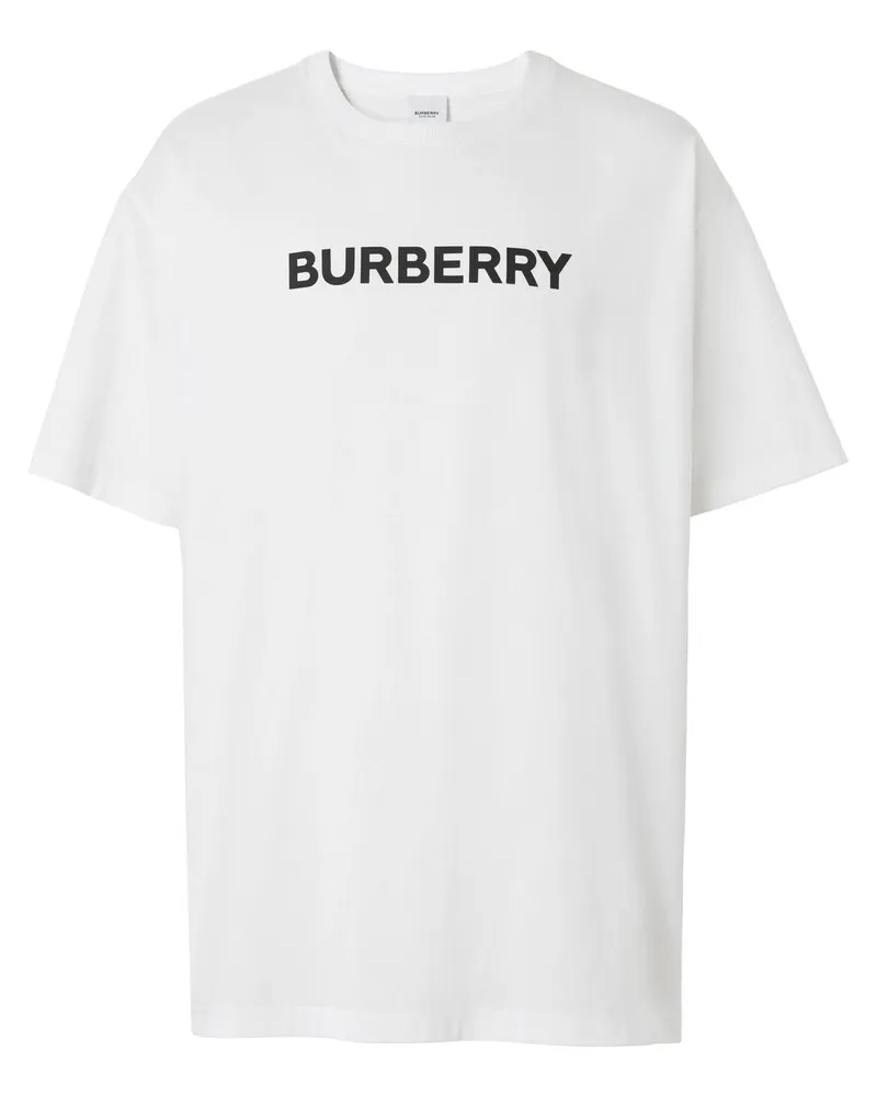 Burberry T-Shirt mit Logo-Print - Weiß Weiß