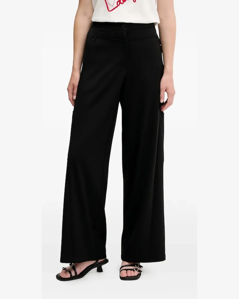 Desigual buttoned trousers - Schwarz Schwarz