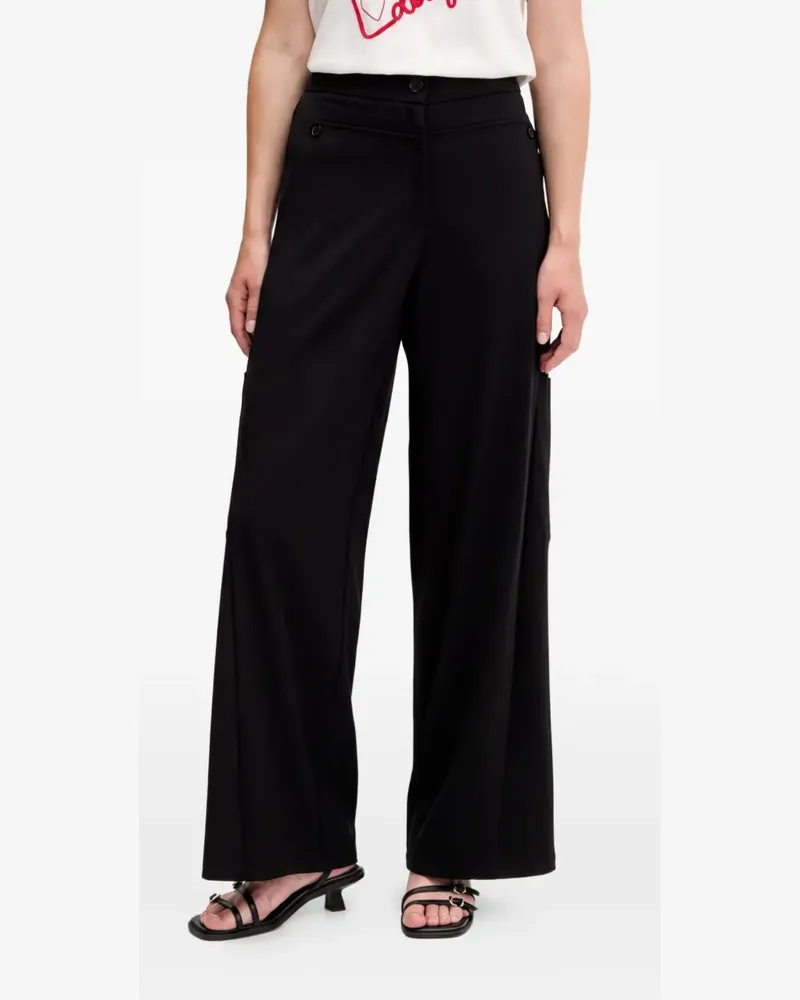 Desigual Geknöpfte Hose - Schwarz Schwarz