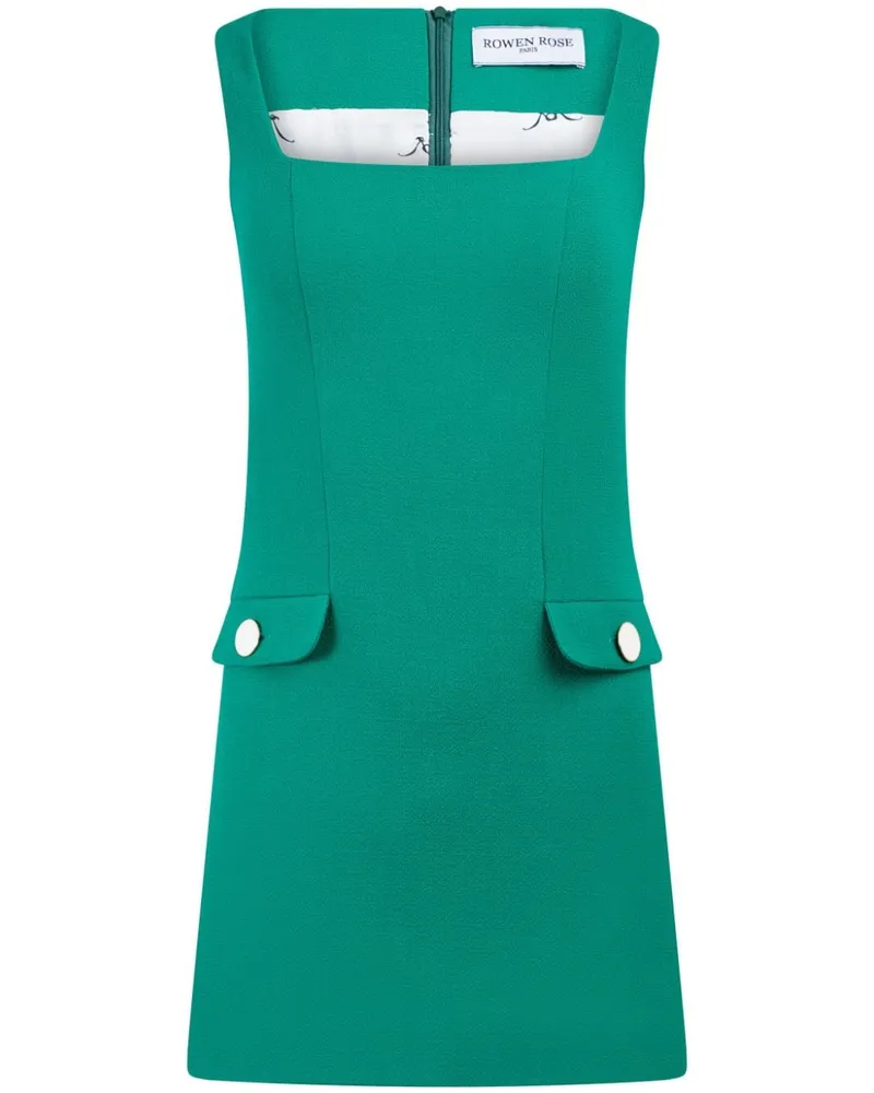 Rowen Rose Ärmelloses Minikleid - Grün Grün