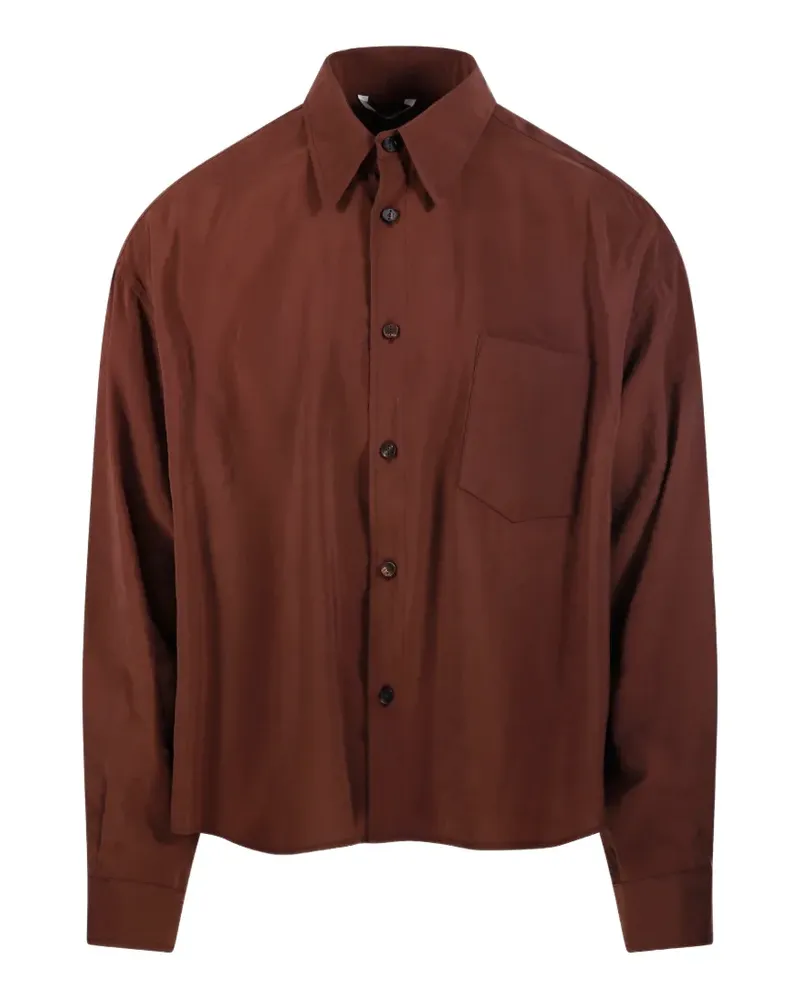 Hevò pocket shirt - Braun Braun