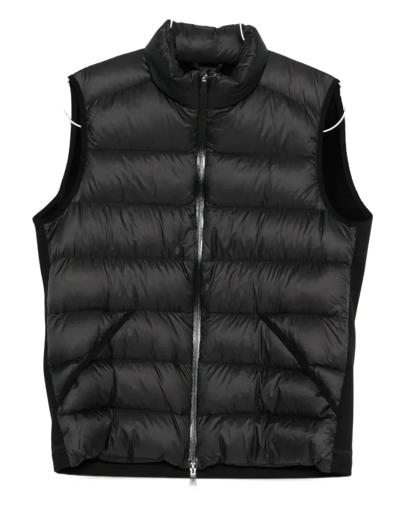 Herno zip-up quilted gilet - Schwarz Schwarz