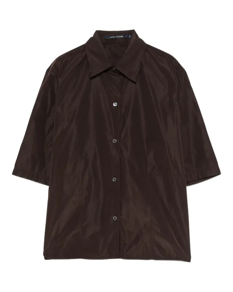 Sofie D'Hoore Biscay buttoned short-sleeved shirt - Braun Braun