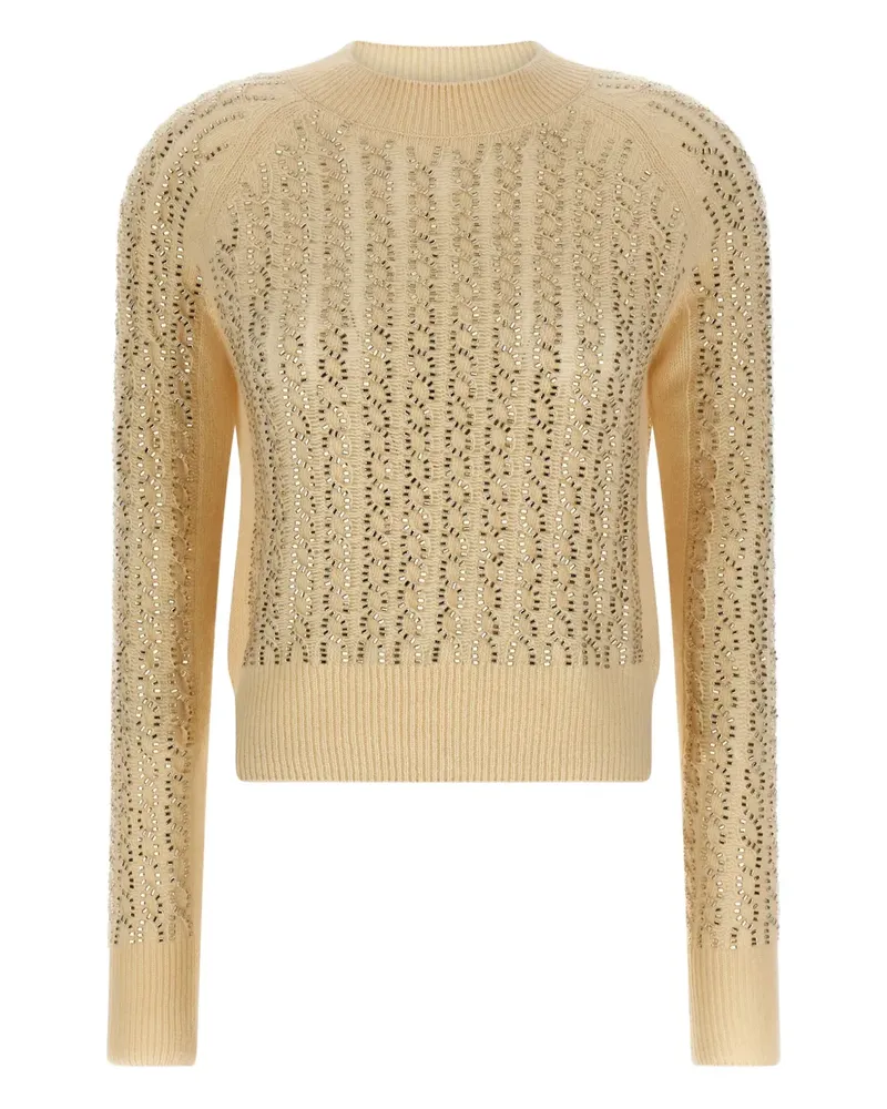 Ermanno Scervino Pullover mit geflochtenen Nieten - Nude Nude