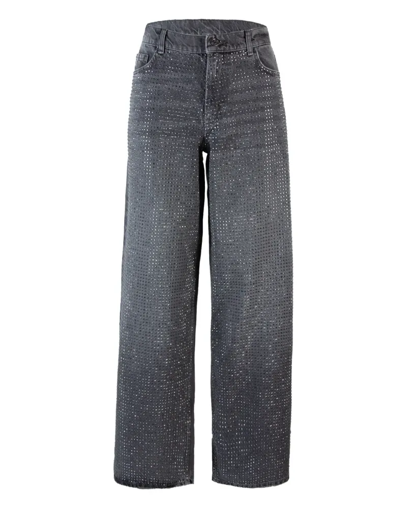 Liu Jo Jeans mit Kristallverzierung - Grau Grau