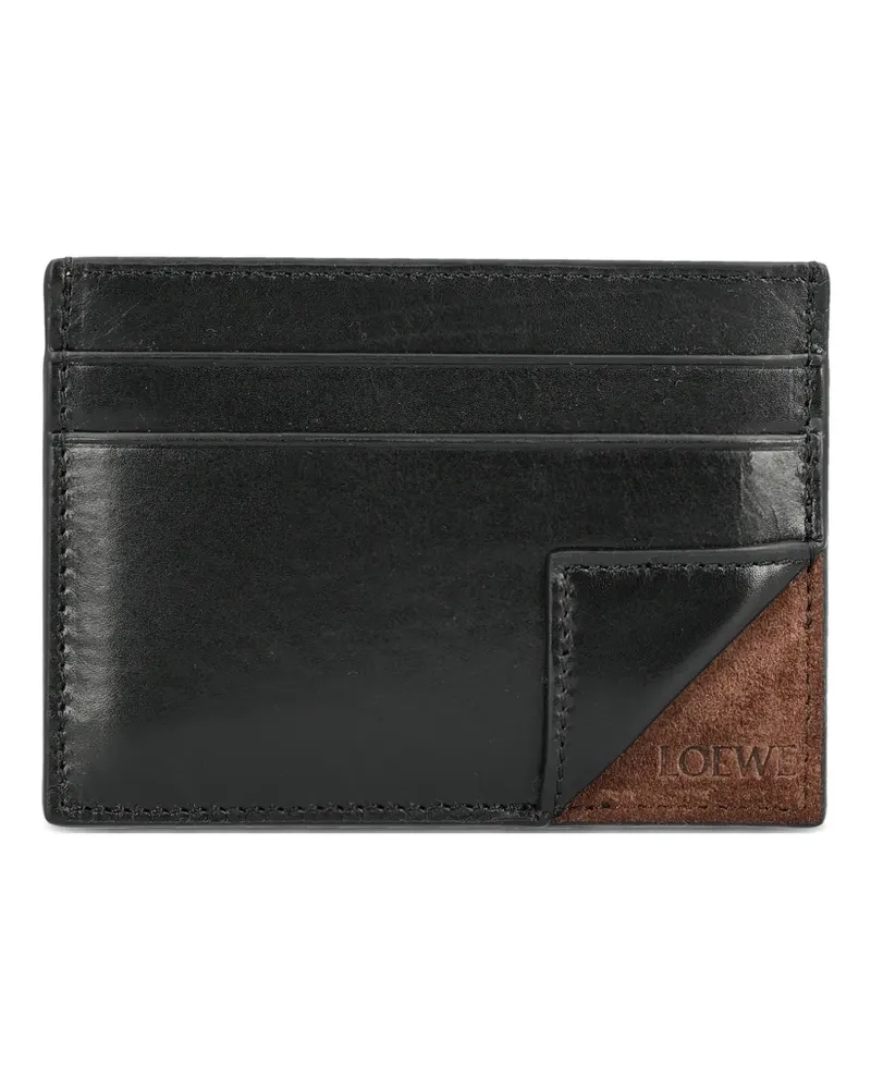 Loewe Switch logo-debossed leather card holder - Schwarz Schwarz