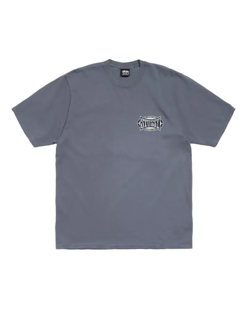 Stüssy Champion Oval T-Shirt - Blau Blau