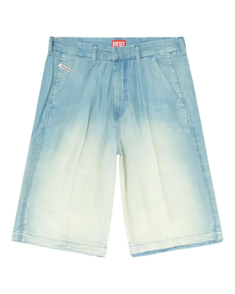 Diesel gradient-effect denim shorts - Blau Blau