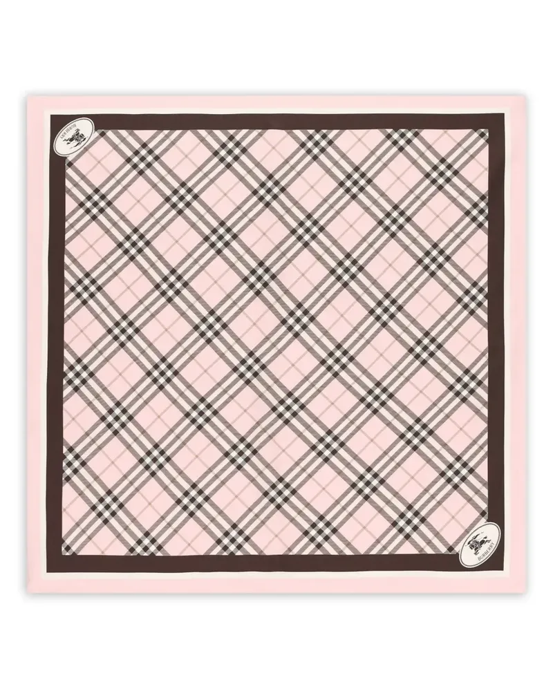 Burberry Schal mit Karomuster - Rosa Rosa