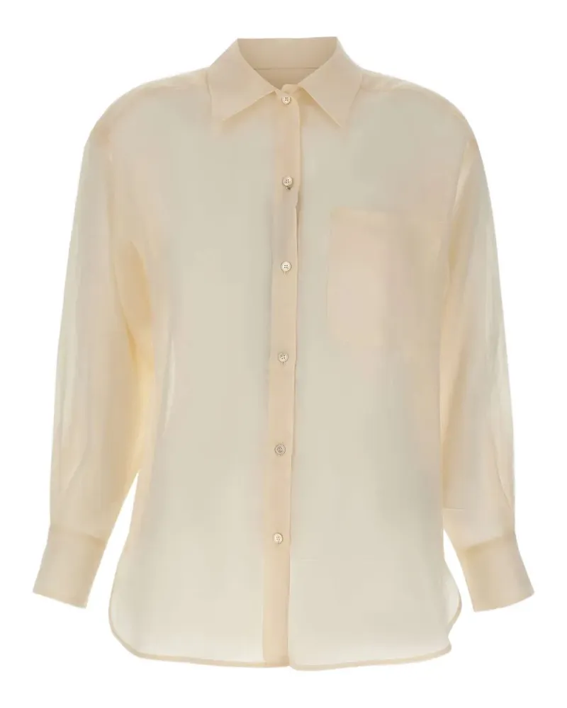 MARELLA semi-sheer shirt - Nude Nude