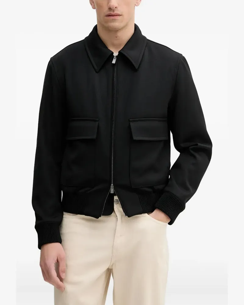 HUGO BOSS Jacke mit Klappentasche - Schwarz Schwarz