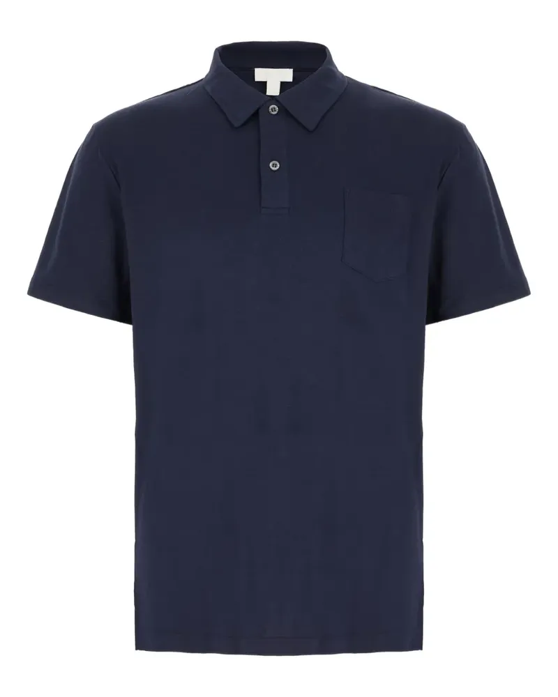 Sunspel Riviera Poloshirt - Blau Blau