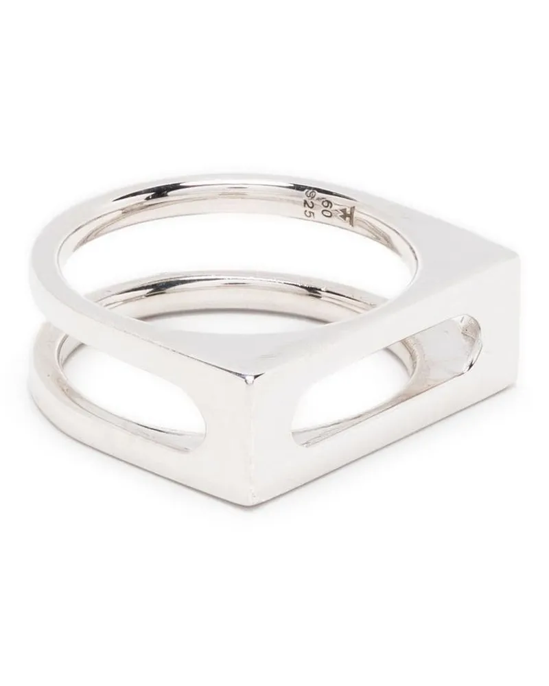 Tom Wood Single Cage Ring Silber